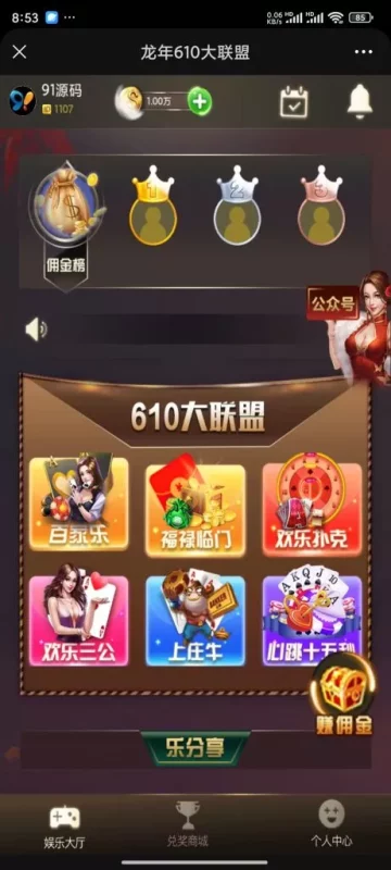 【610大联盟】H5金币棋牌源码-博乐源码-一个提供优质商业源码,免费源码下载和学习的网站